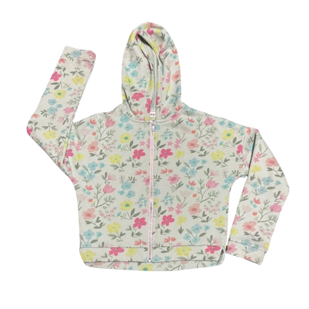 Hoodie Floral print Girls Size 10 by Kidpik